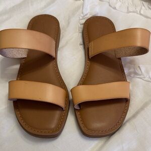 Tan Leather Women's Sandals